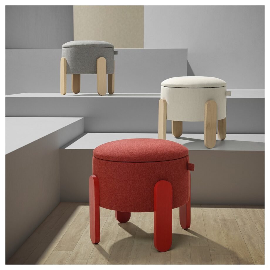 PuffStore 2 – Pouffe, with storage/Tonerud grey