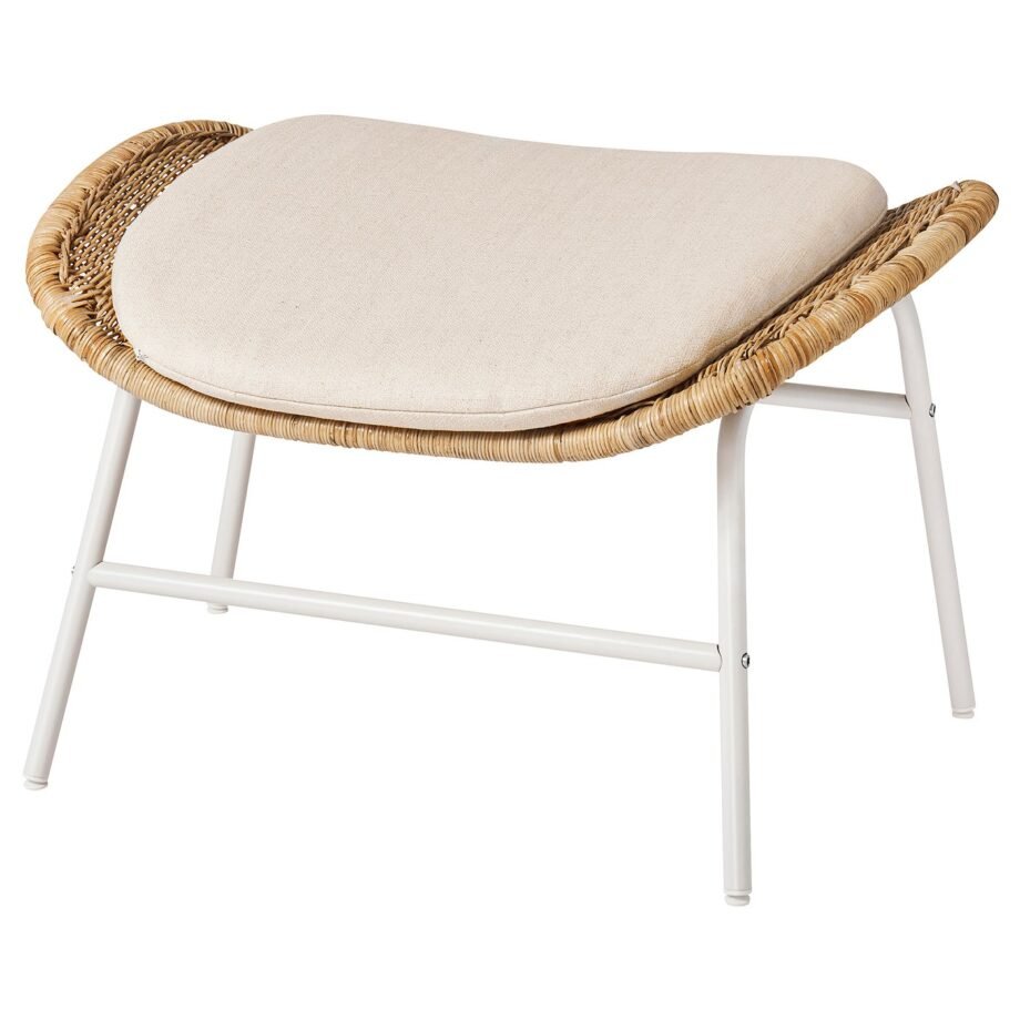 FootEase 5 – Footstool, rattan Risane/natural