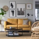 SofaNova 2 - 2-seat sofa, Vissle yellow-brown